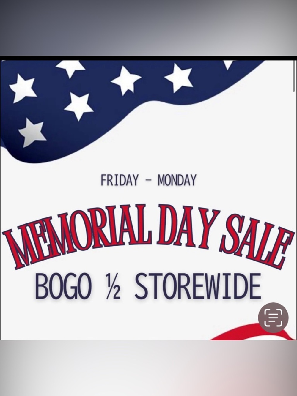 50% off all weekend! Memorial Day Sale